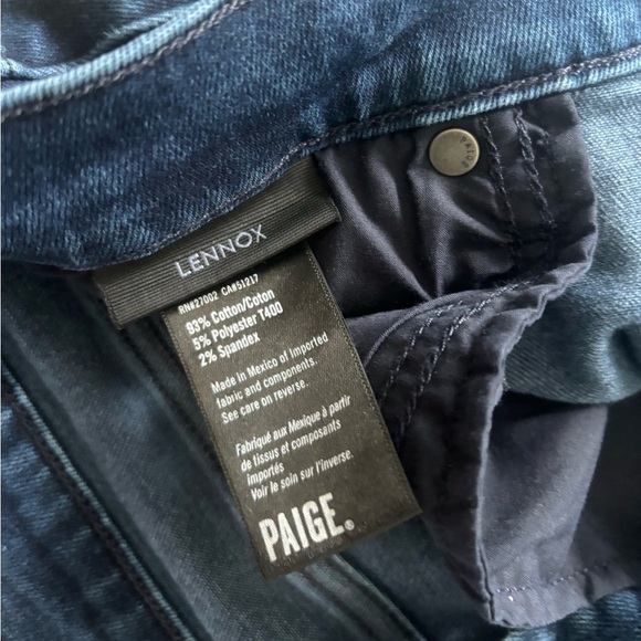 PAIGE Lennox Slim Fit Blue Jeans Men’s size 34 - Picture 4 of 7